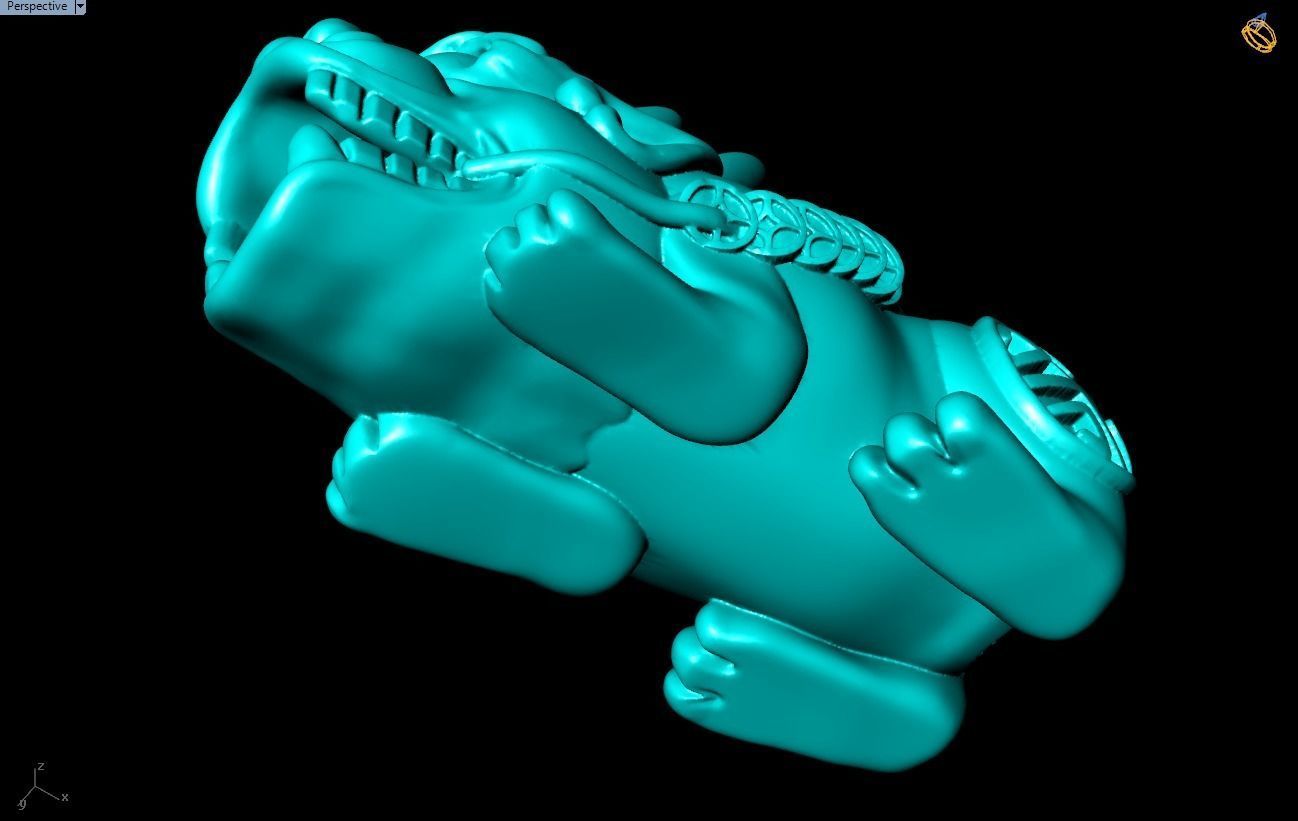 Pixiu Bracelet - Unicorn bracelet - N628 3D print model_9