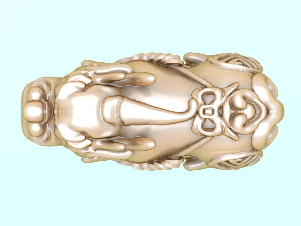 Pixiu Bracelet - Unicorn bracelet - N628 3D print model_3