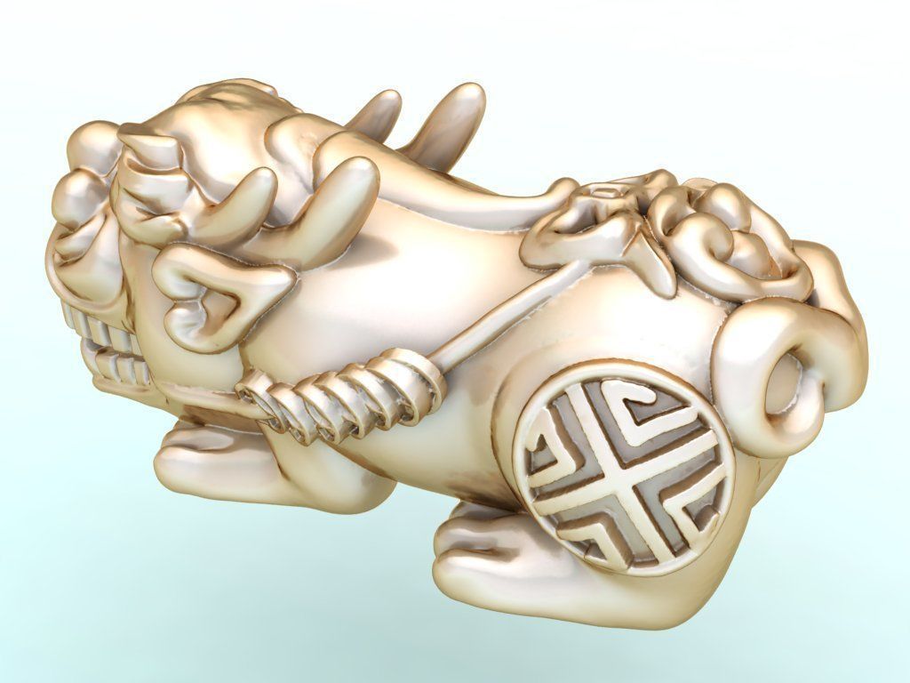 Pixiu Bracelet - Unicorn bracelet - N628 3D print model_2