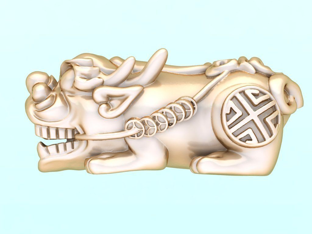 Pixiu Bracelet - Unicorn bracelet - N628 3D print model_1