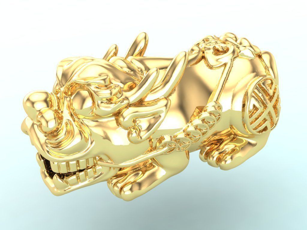 Pixiu Bracelet - Unicorn bracelet - N628 3D print model_4