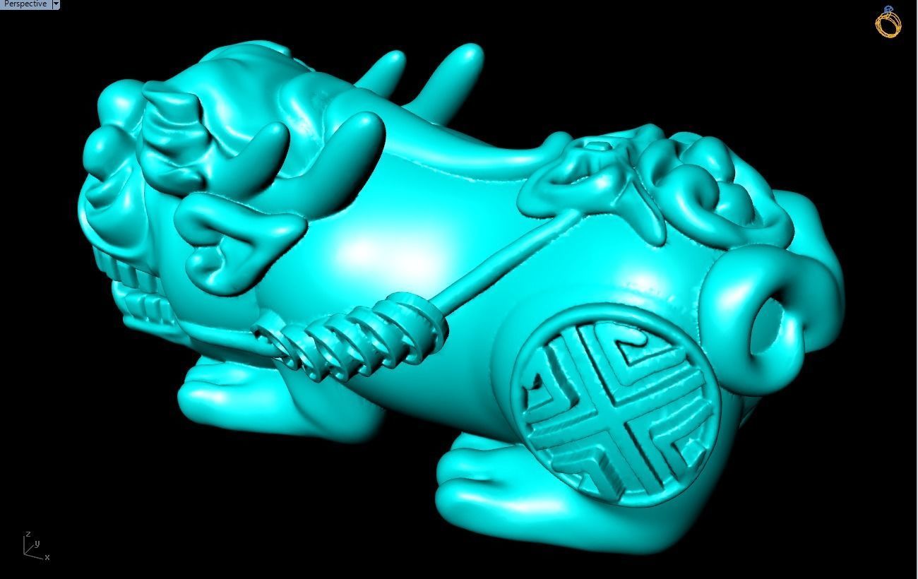 Pixiu Bracelet - Unicorn bracelet - N628 3D print model_11