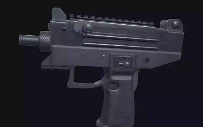 UZI Pro Low-poly 3D model