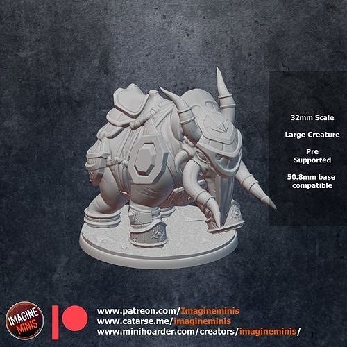 Armored Elekk Mount 3D print model