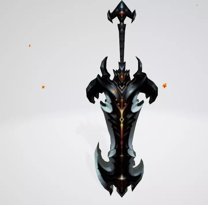 jainqi world of warcraft sword Free 3D model_0