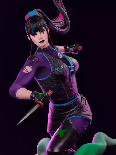 Punchline overwatch person statue