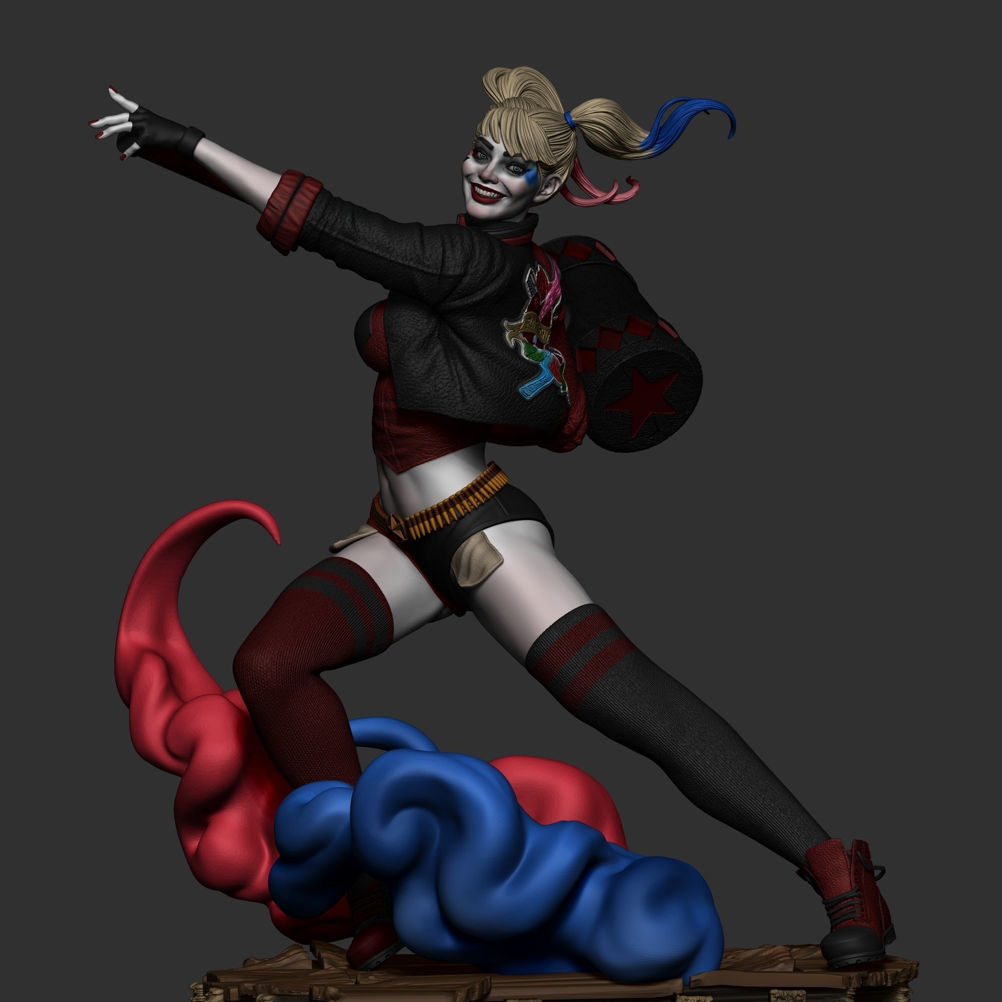 Harley Queen And Punchline 3D print model_3