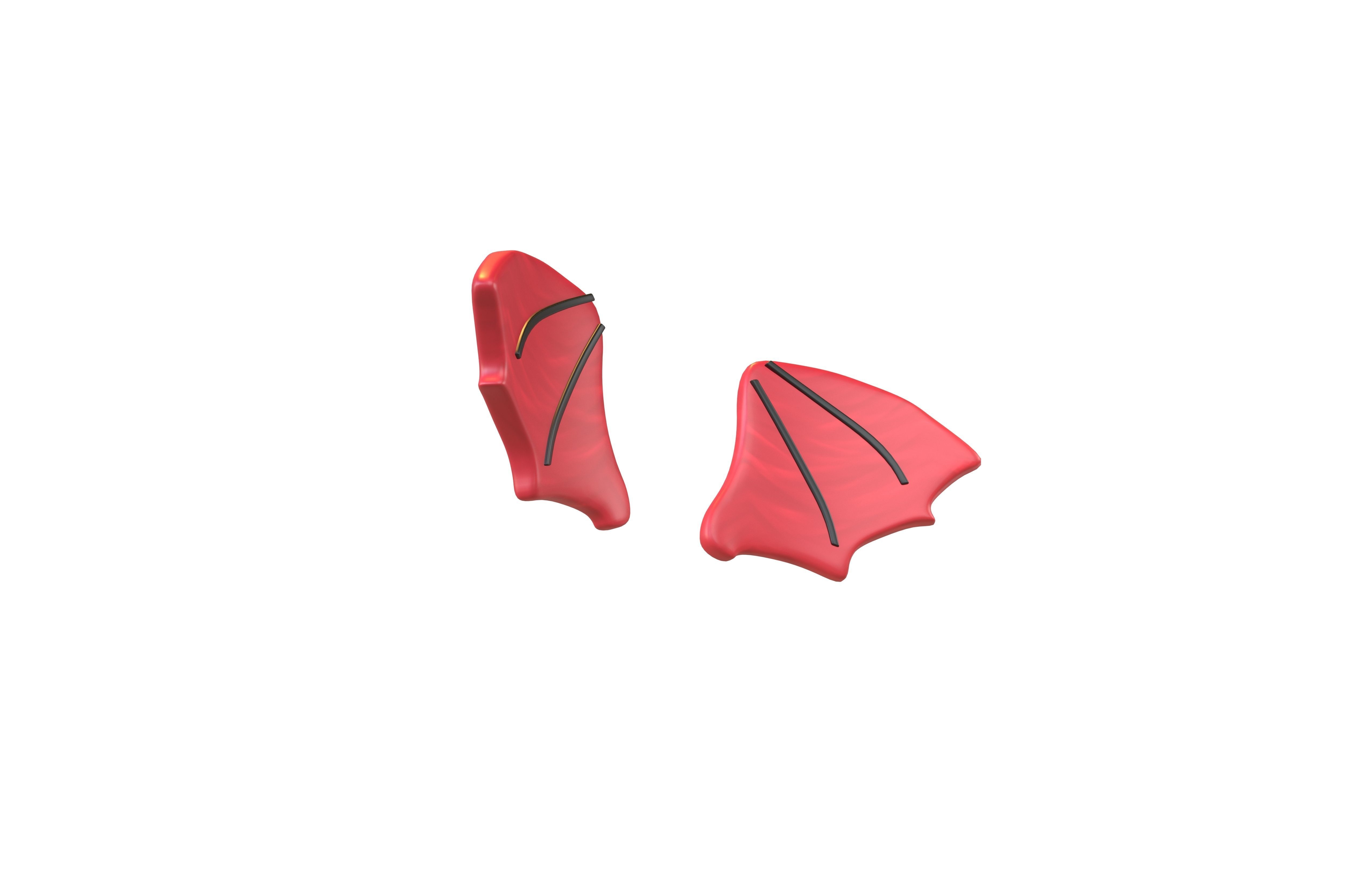 Devil Wing V1 001 Low-poly 3D model_3