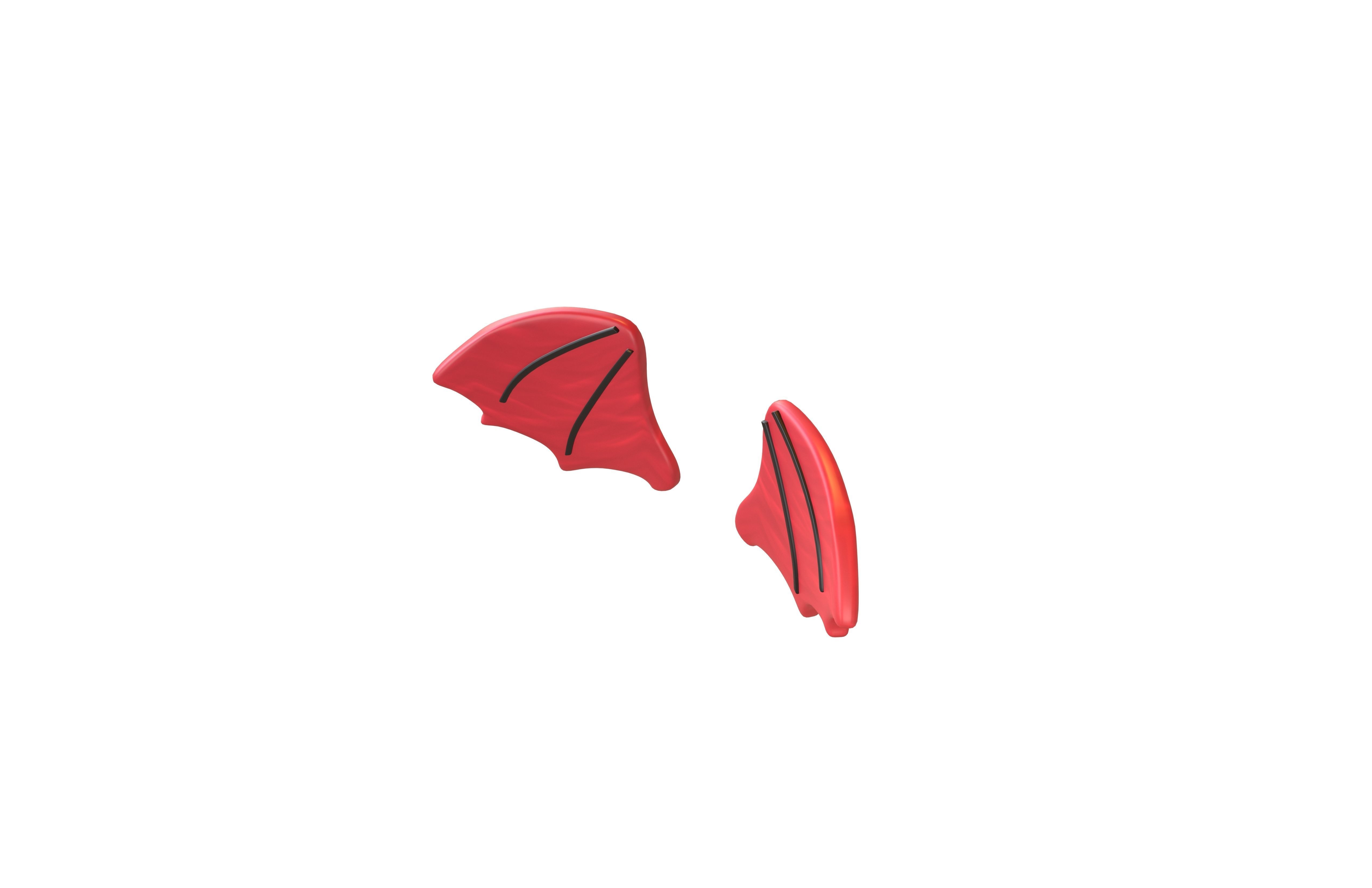 Devil Wing V1 001 Low-poly 3D model_2