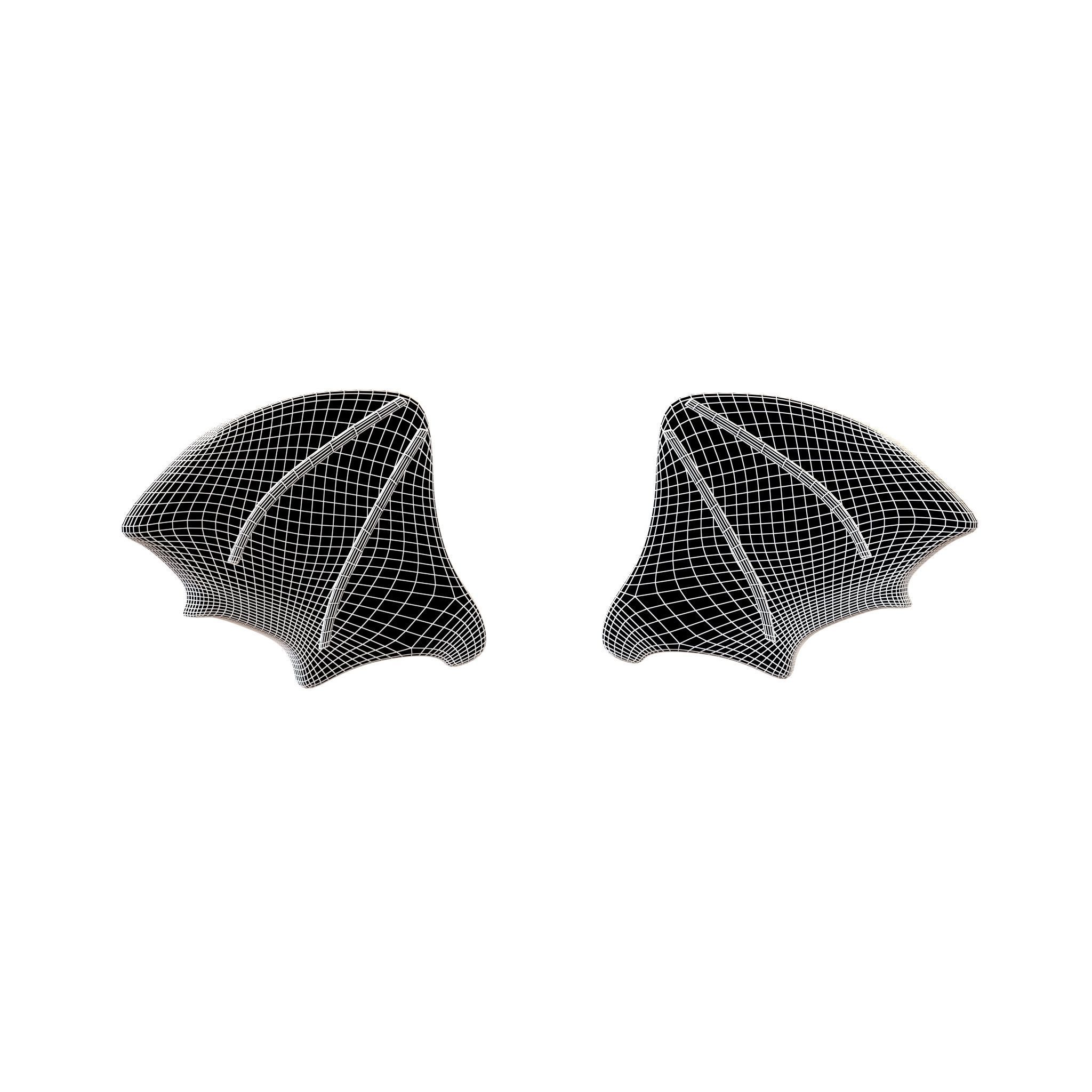 Devil Wing V1 001 Low-poly 3D model_4