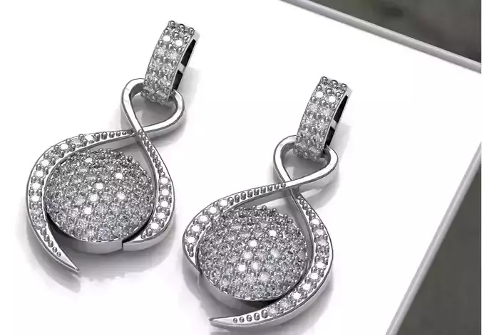 BALL EARRINGS SS 3D print model