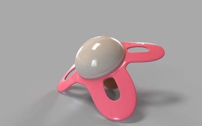 Baby Pacifier new model 2022 Low-poly 3D model