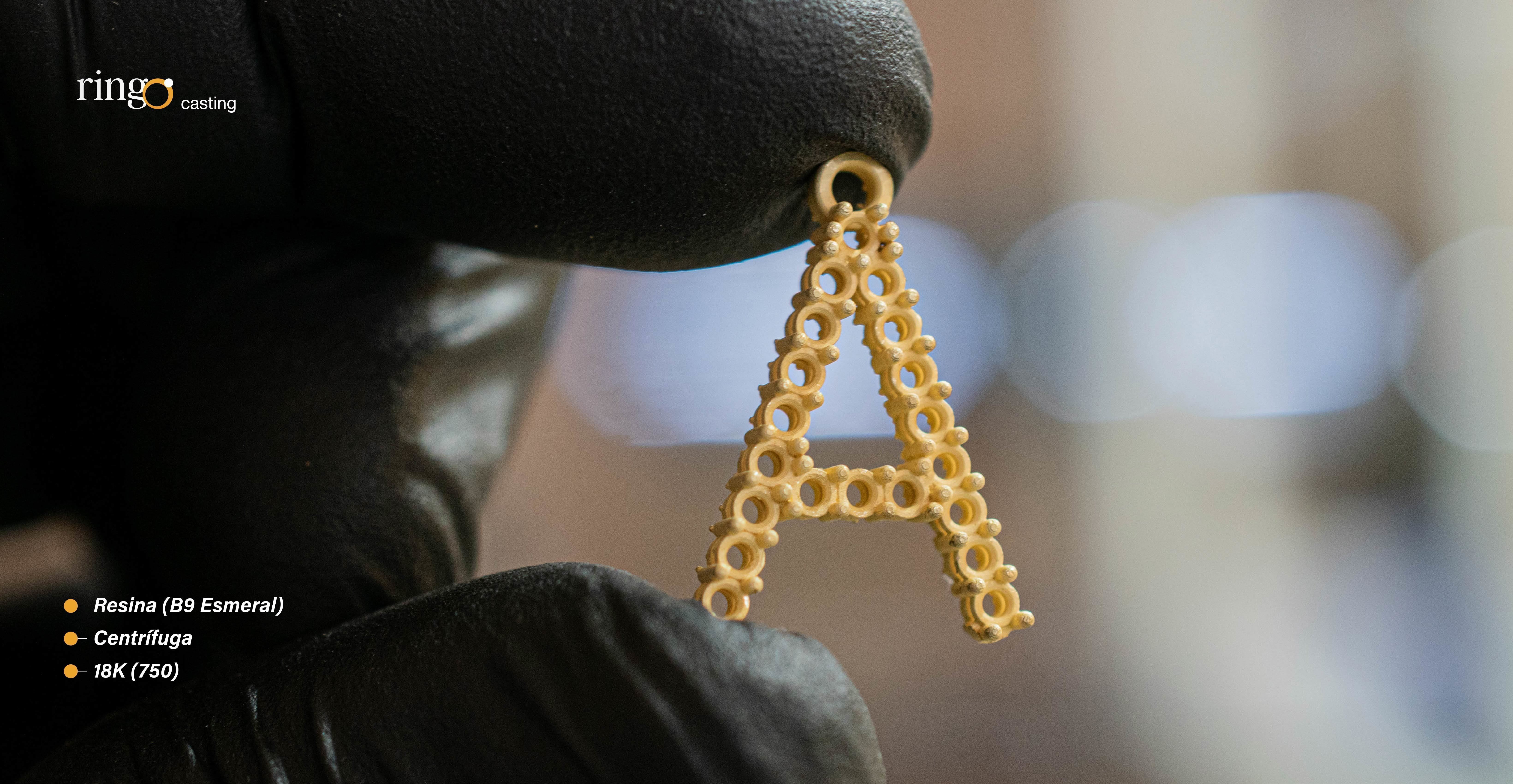 Letter Pendant Tennis A 3D print model_2