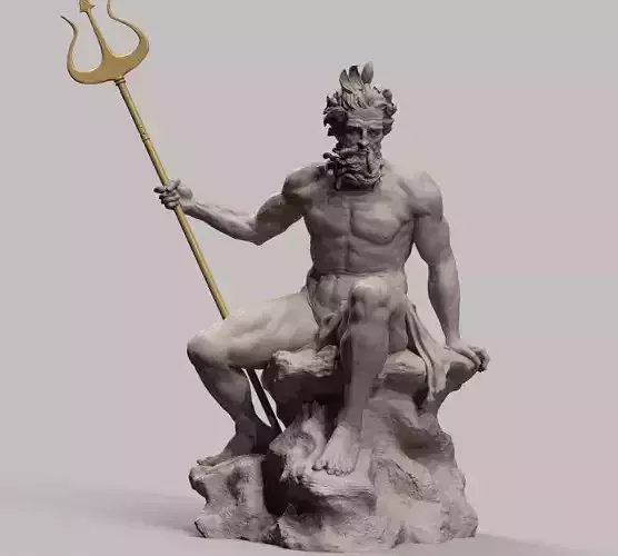 Neptune Sculpture 3D print model