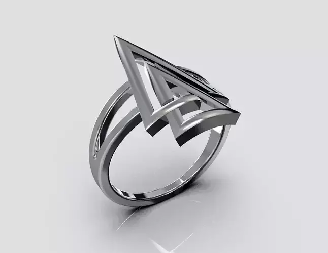 Double triangle ring