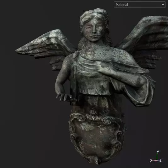 PBR Ornament Angel Decoration 4K LowPoly GameReady Low-poly 3D model