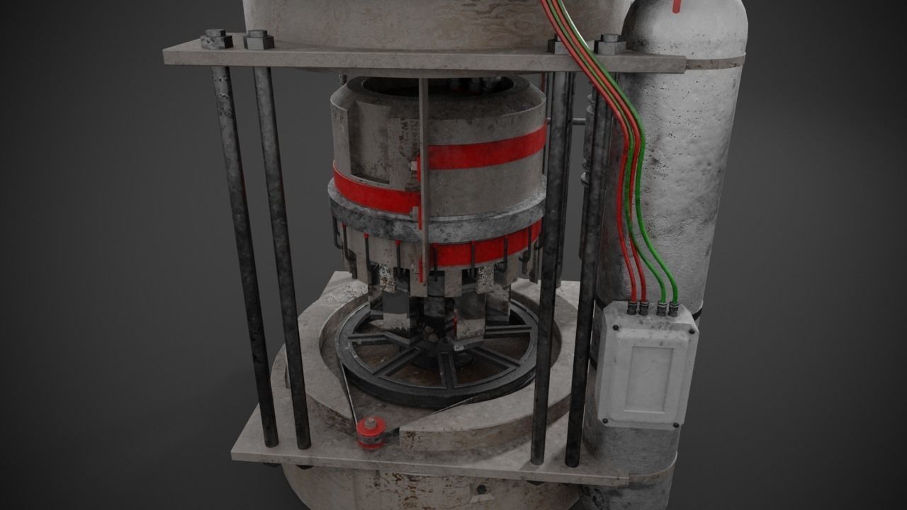 Machinery device 3D model_11