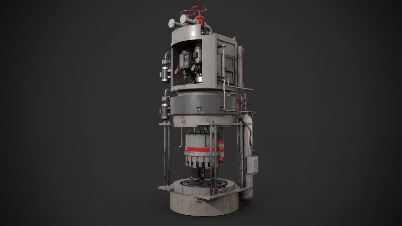 Machinery device 3D model_0