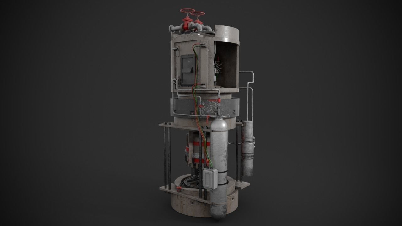 Machinery device 3D model_5