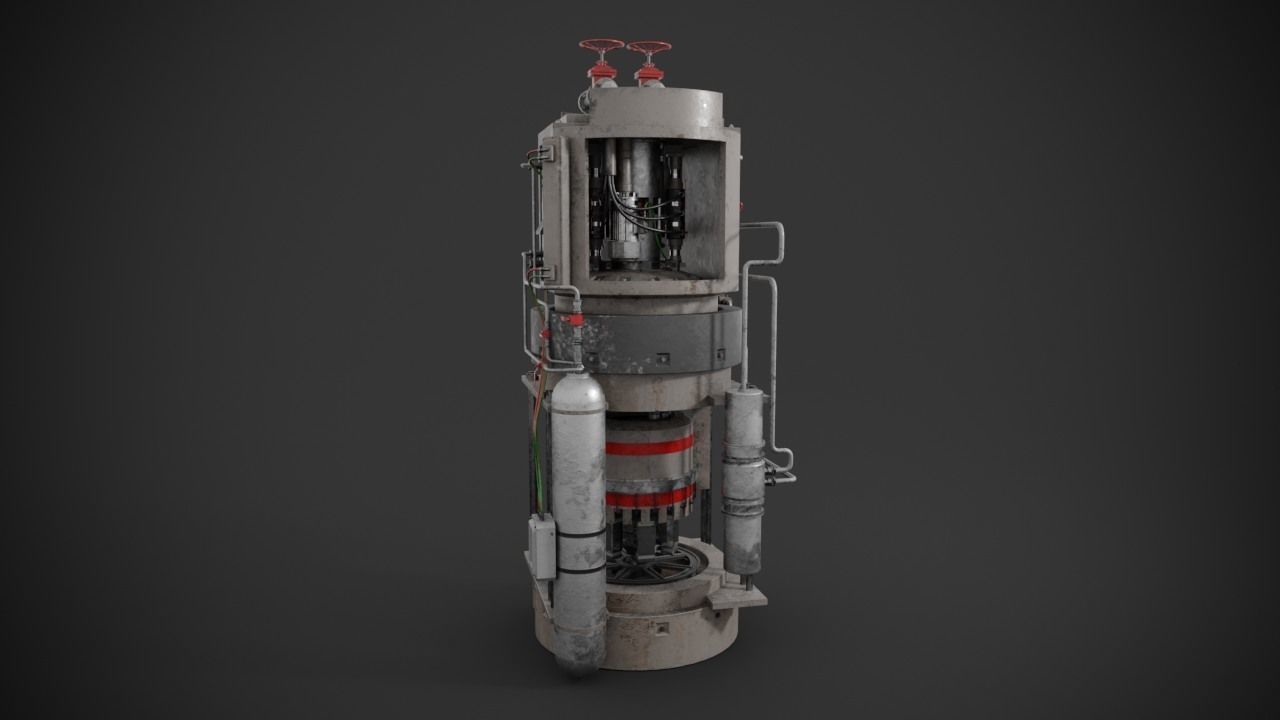 Machinery device 3D model_6
