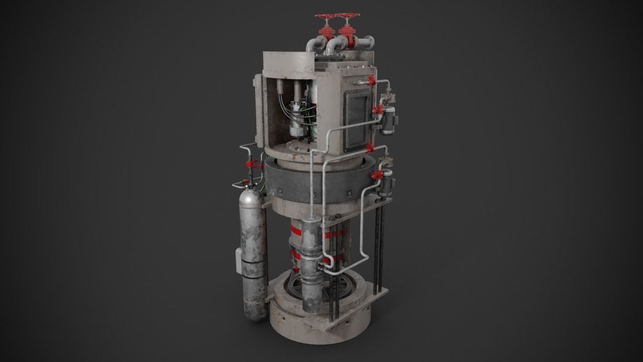Machinery device 3D model_7