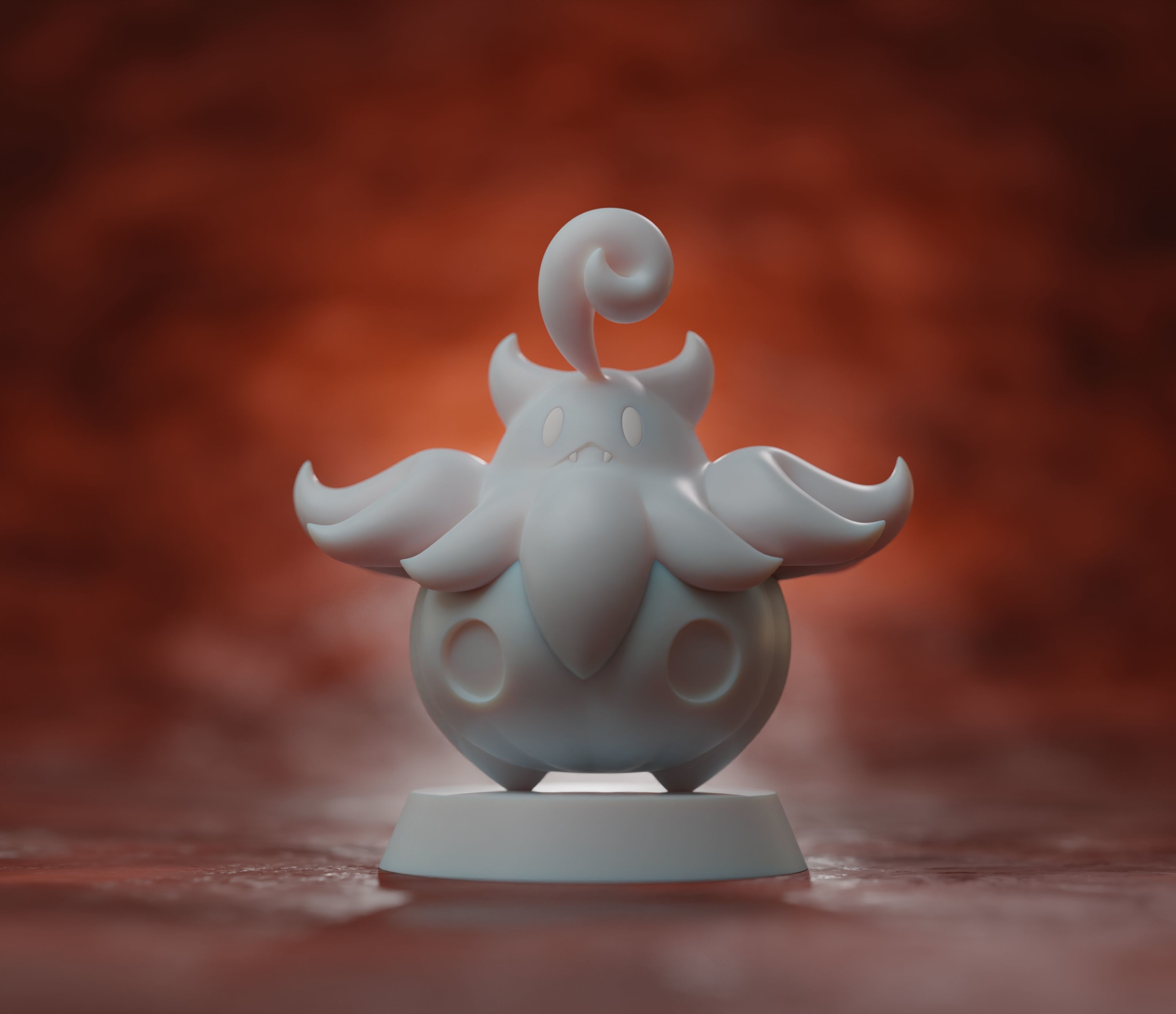 PUMPKABOO - 3D printable Halloween Pokemon Free 3D print model_3