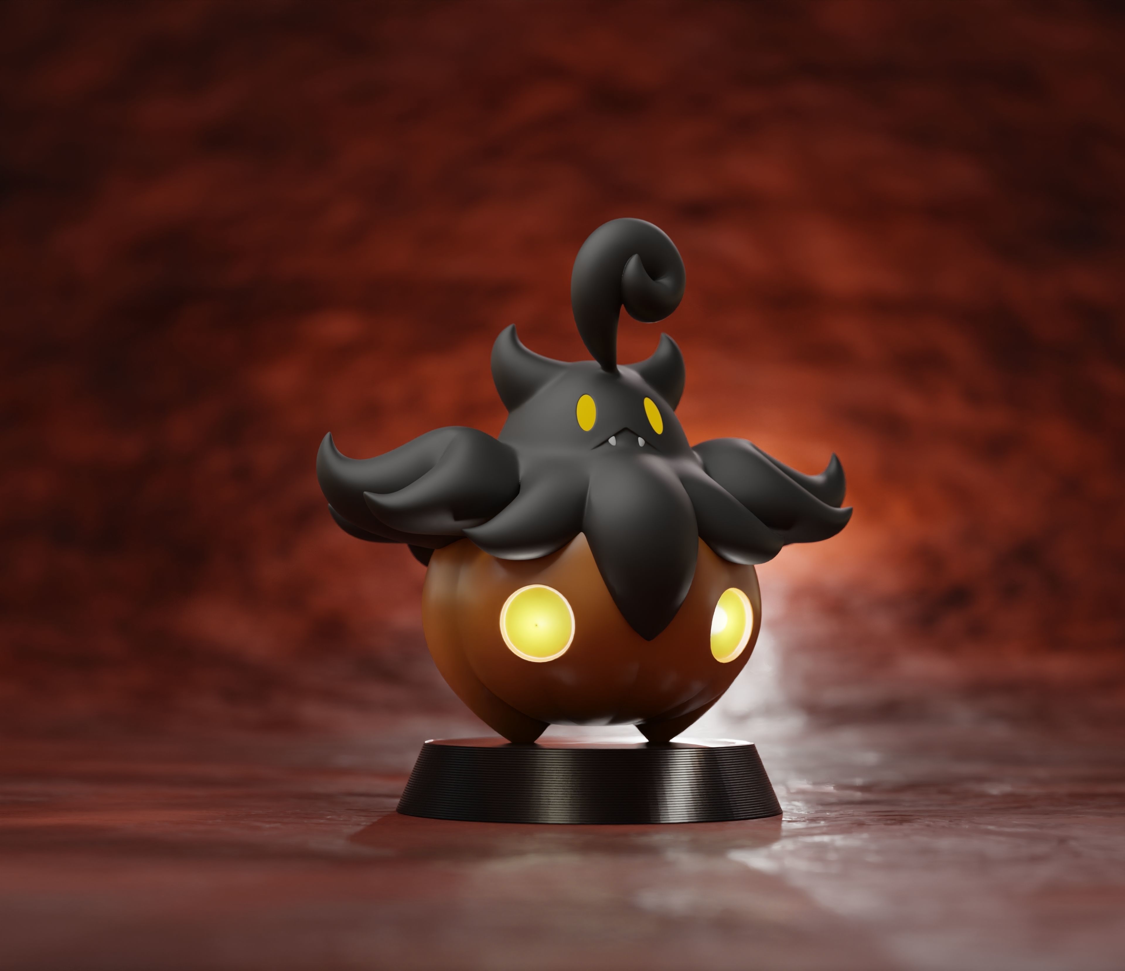 PUMPKABOO - 3D printable Halloween Pokemon Free 3D print model_2