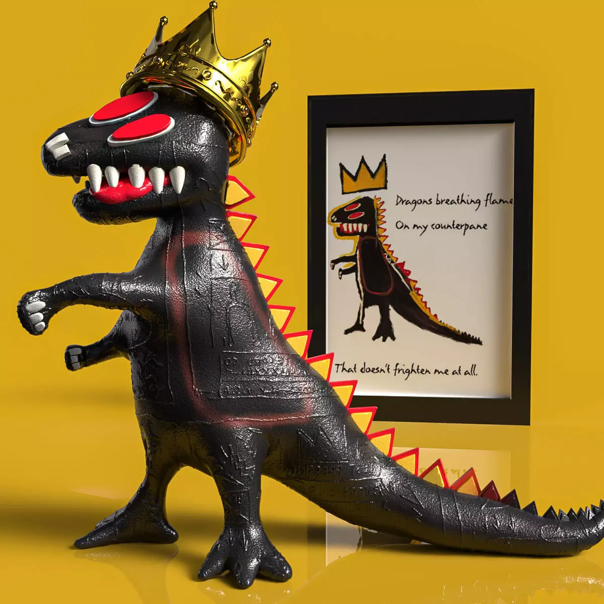 Basquait 3d modeling for 3d print 3D print model_0