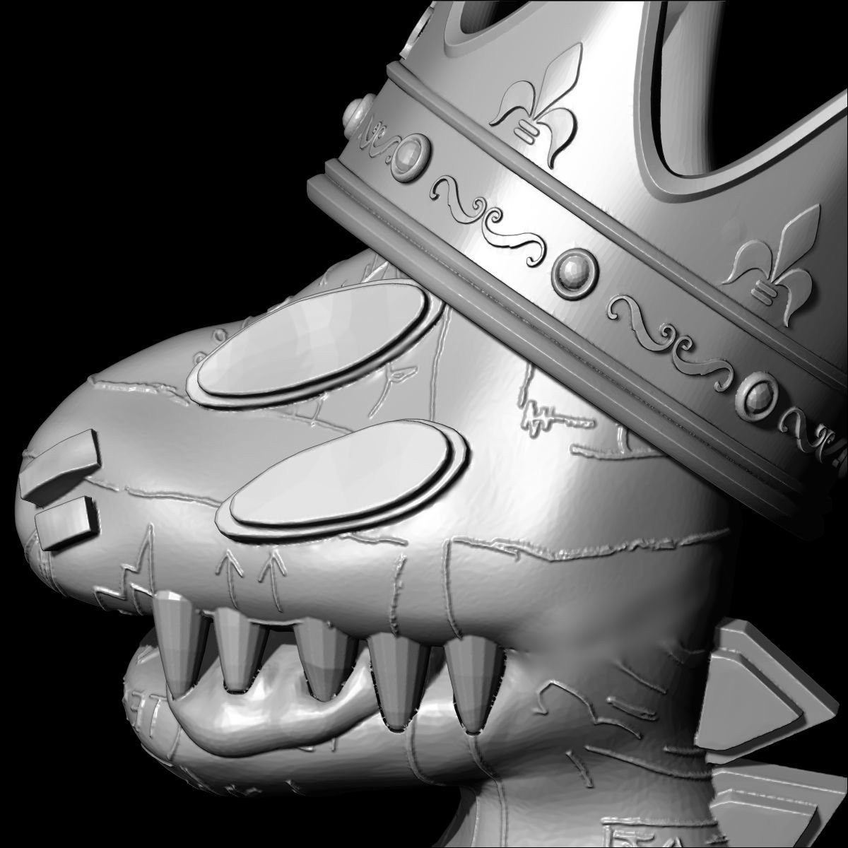 Basquait 3d modeling for 3d print 3D print model_3