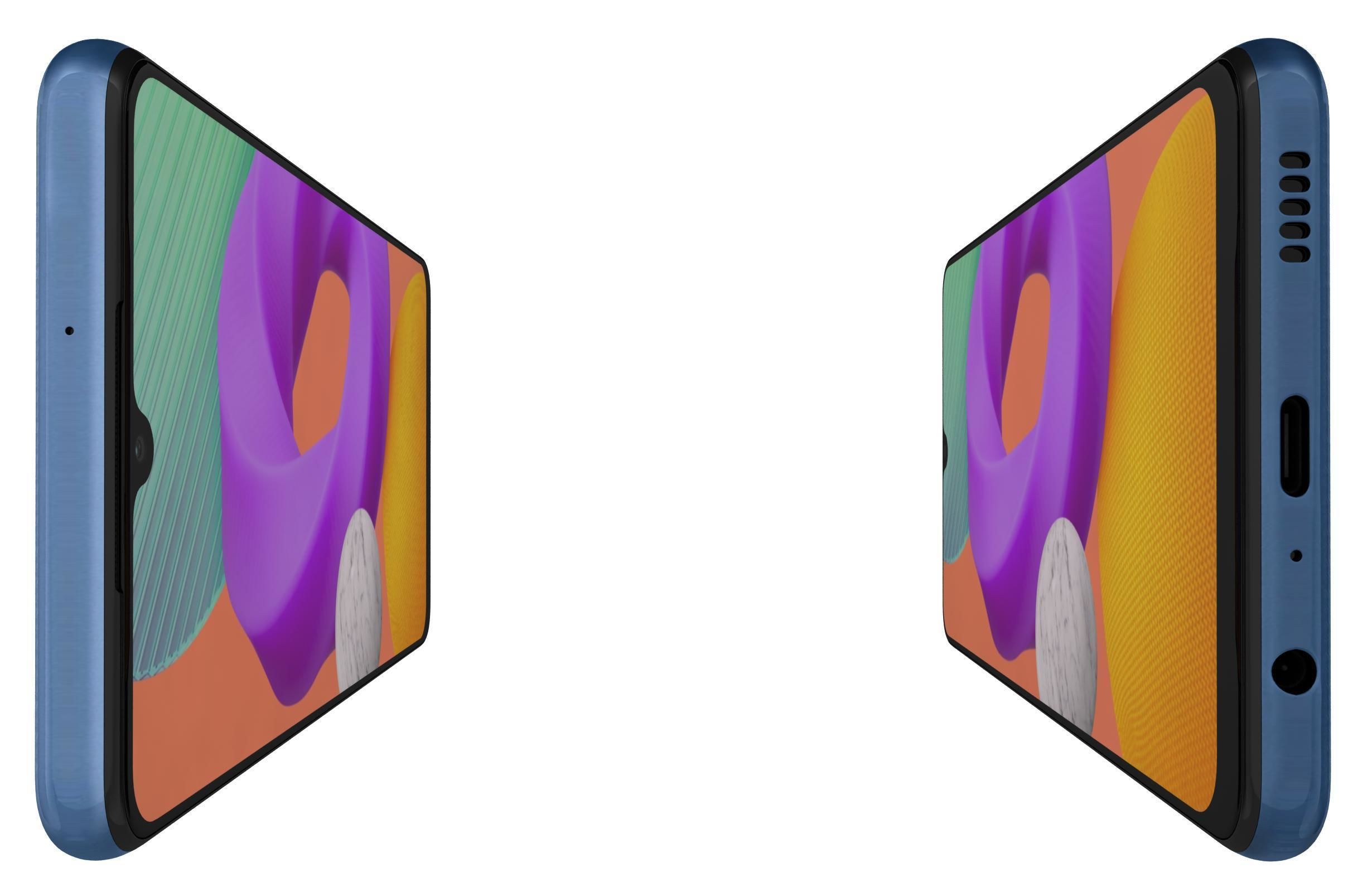 Samsung Galaxy M22 Light Blue 3D model_9