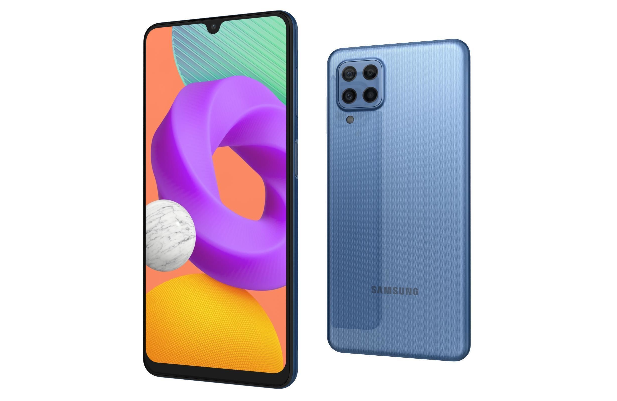 Samsung Galaxy M22 Light Blue 3D model_6