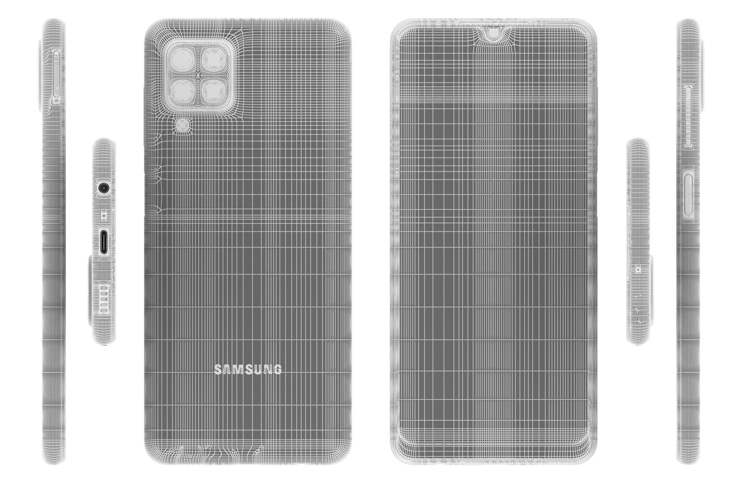 Samsung Galaxy M22 Light Blue 3D model_17