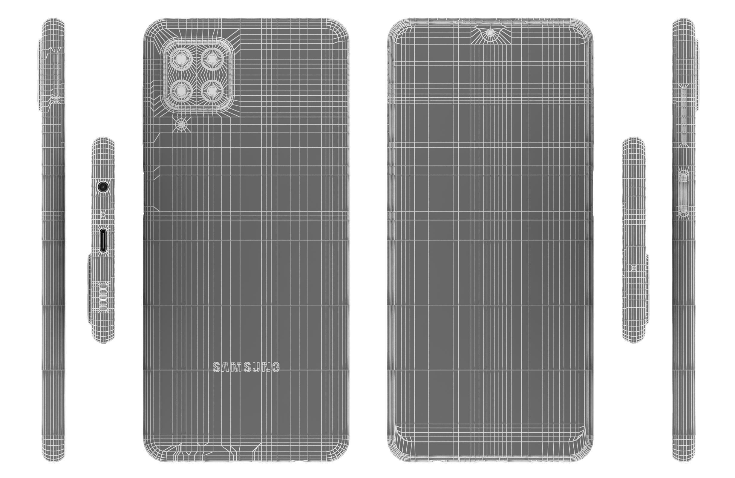 Samsung Galaxy M22 Light Blue 3D model_16