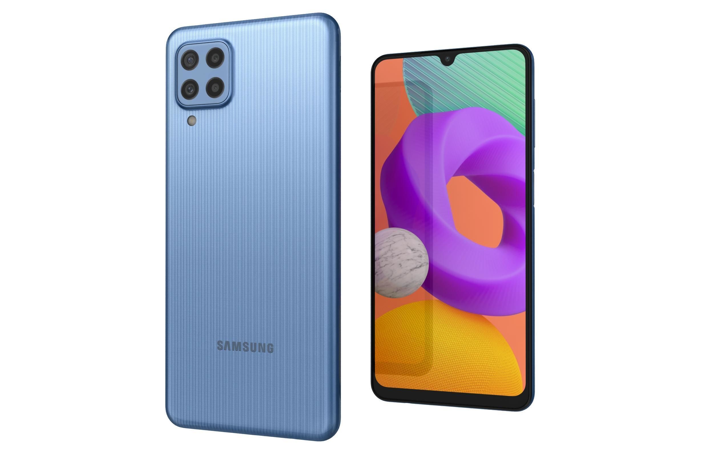 Samsung Galaxy M22 Light Blue 3D model_7