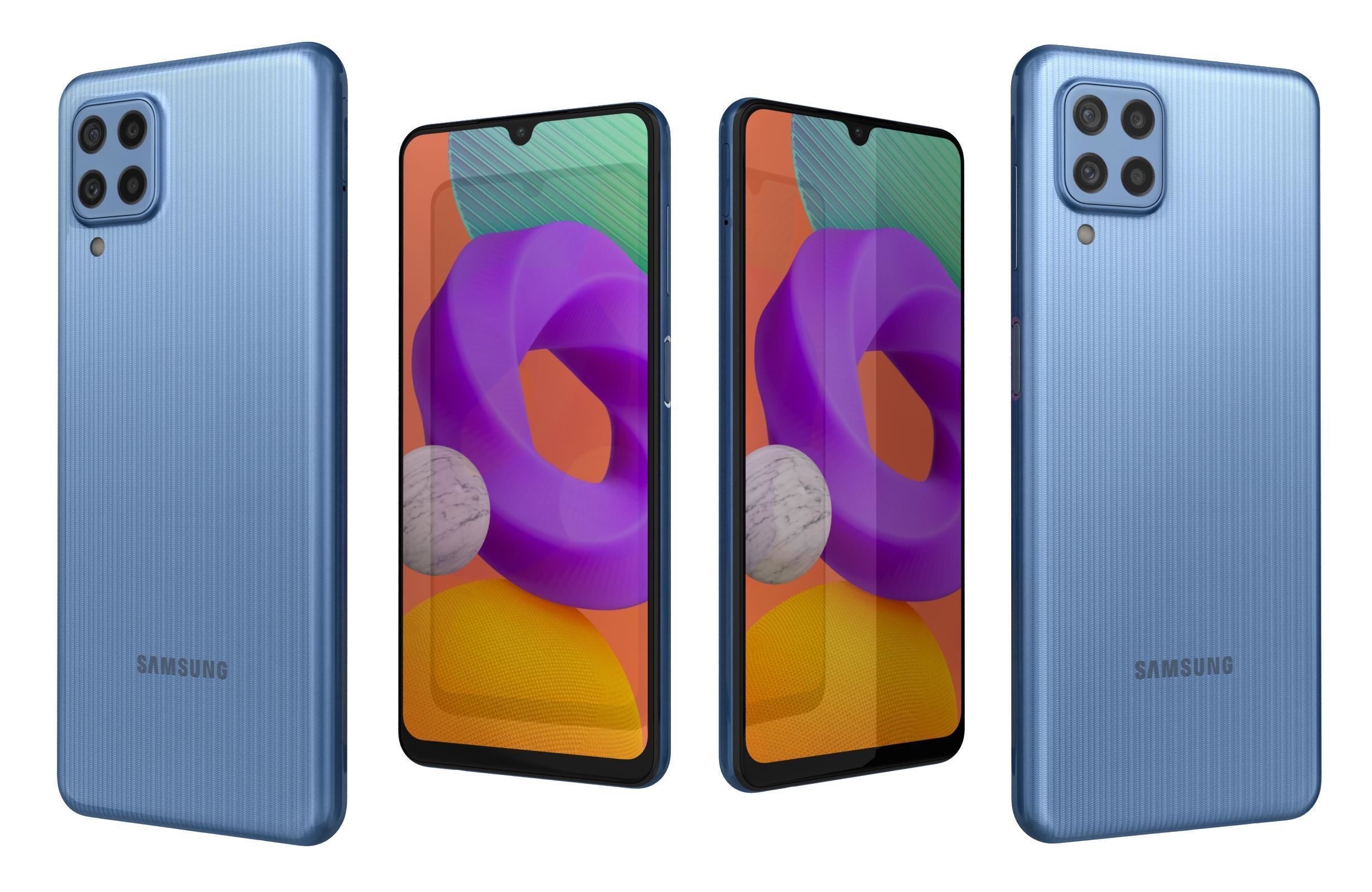 Samsung Galaxy M22 Light Blue 3D model_3