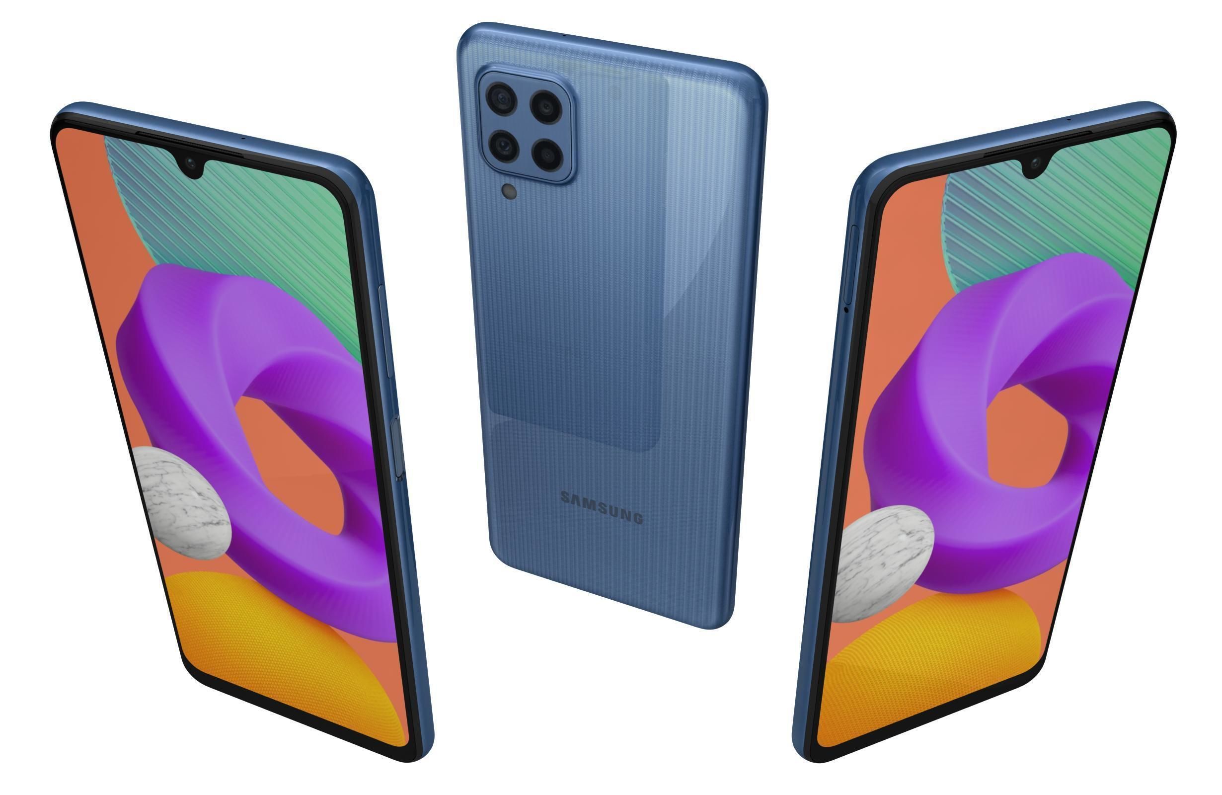 Samsung Galaxy M22 Light Blue 3D model_1