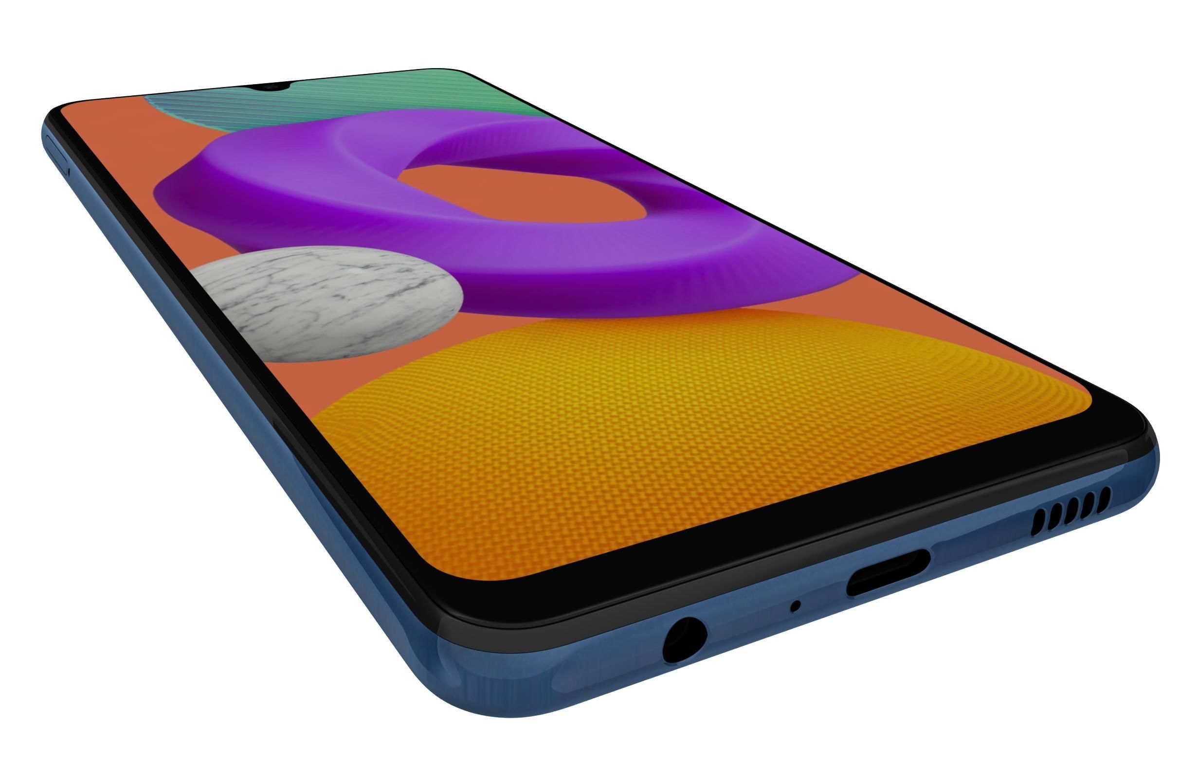 Samsung Galaxy M22 Light Blue 3D model_12