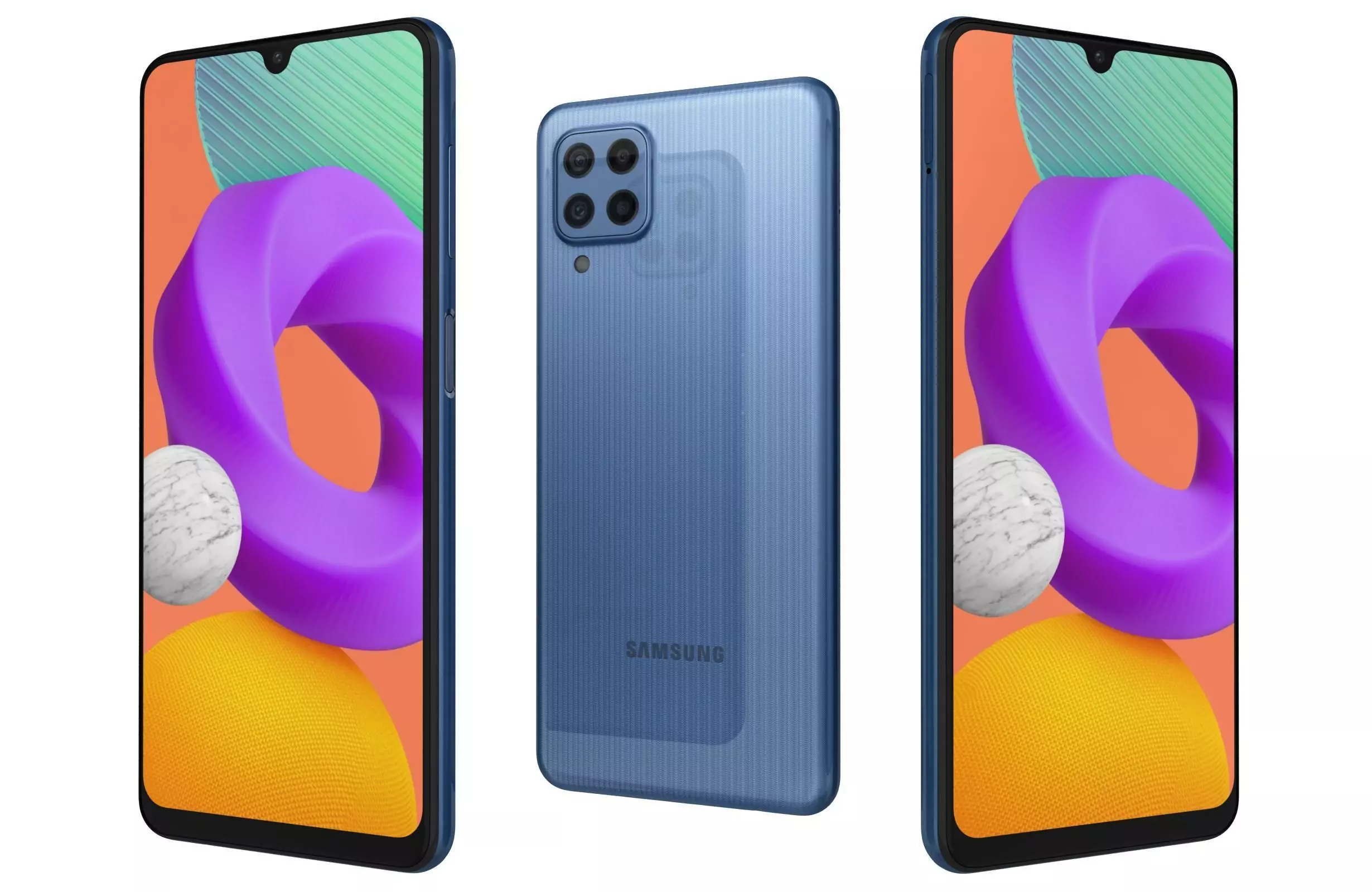 Samsung Galaxy M22 Light Blue 3D model_0