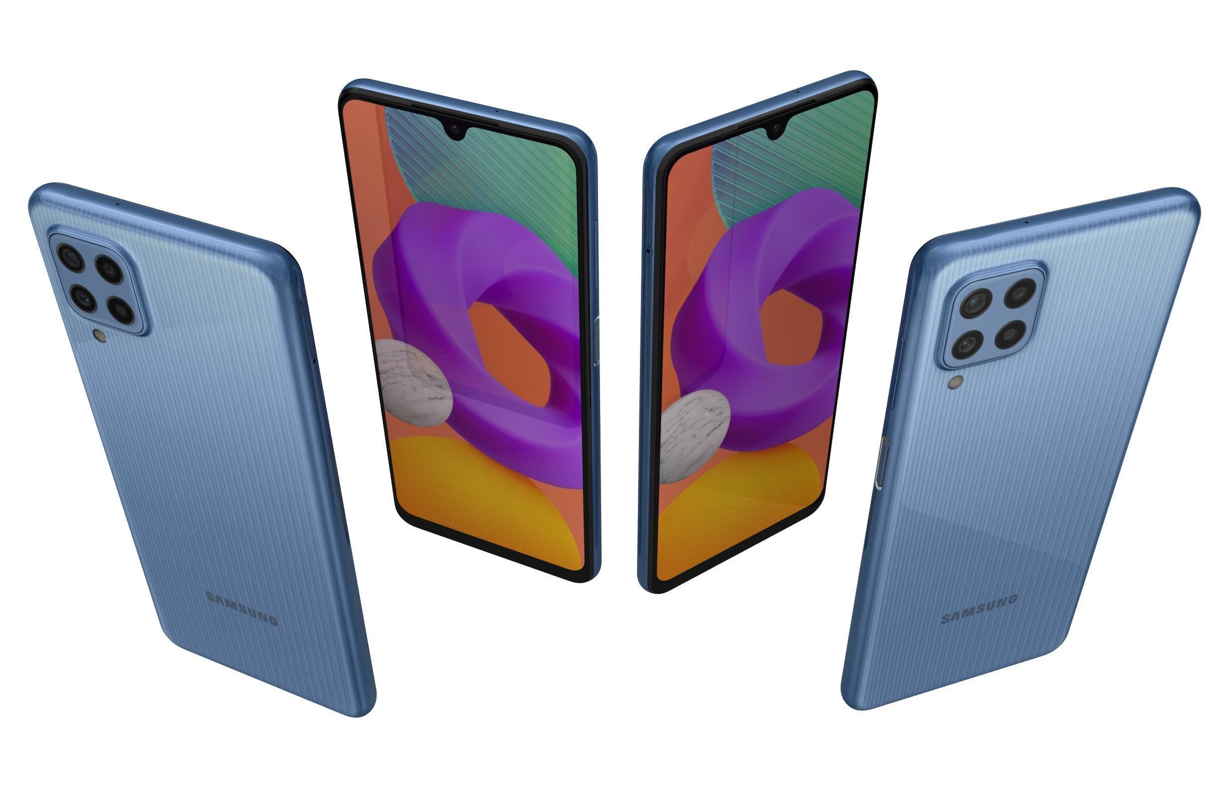 Samsung Galaxy M22 Light Blue 3D model_5