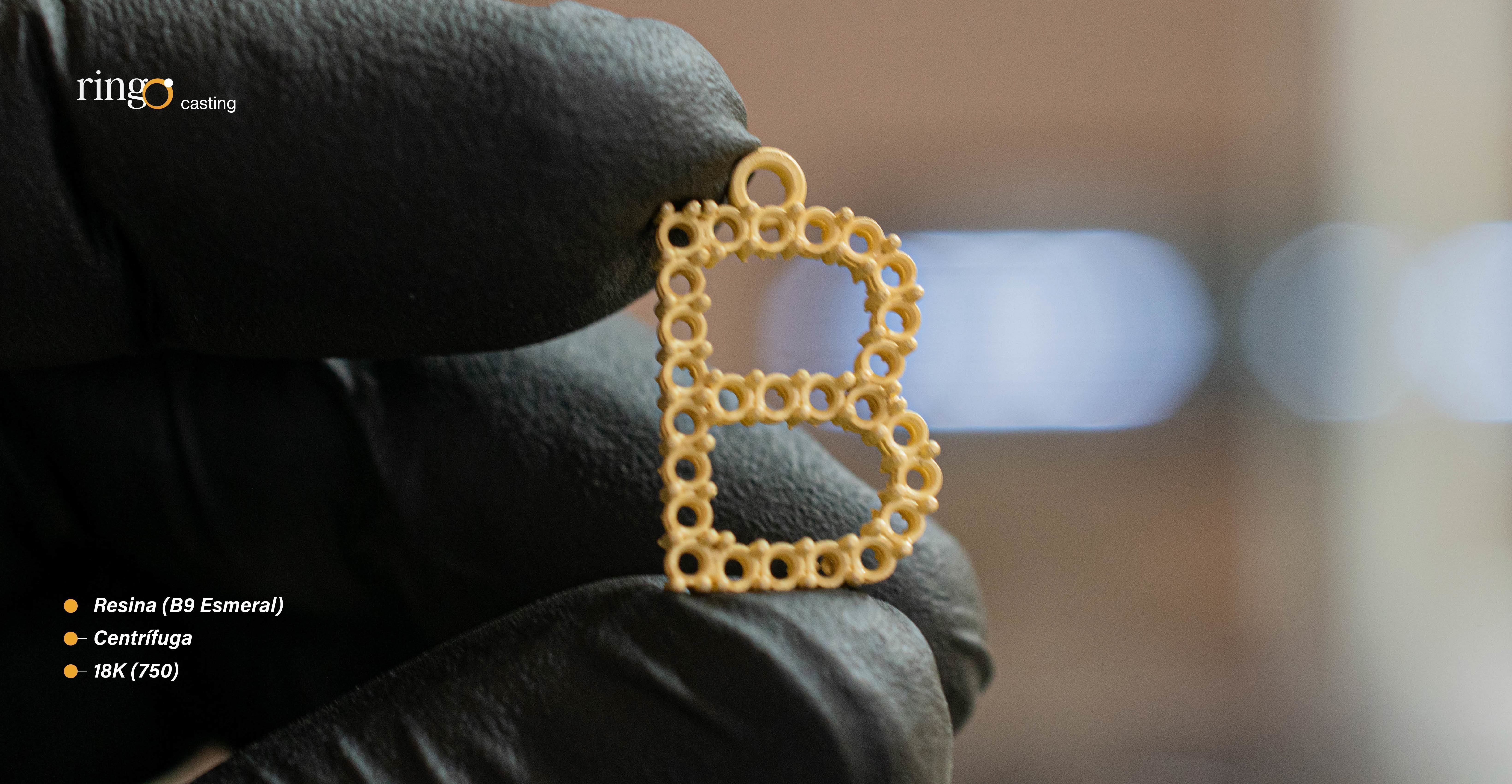 Letter Pendant Tennis B 3D print model_2