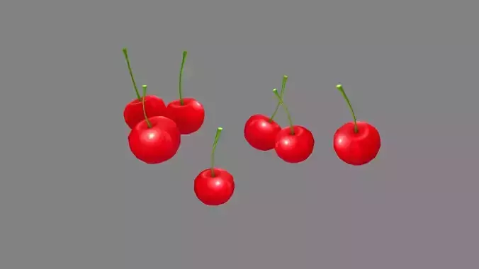 Cartoon cherries - fruit