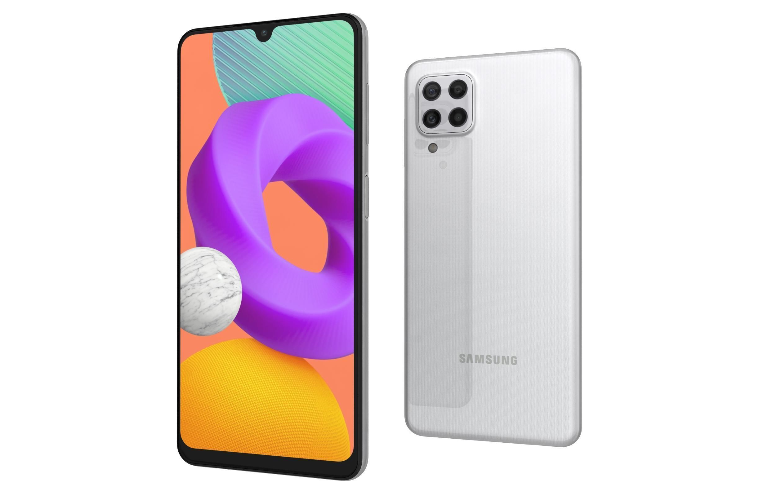 Samsung Galaxy M22 White 3D model_6