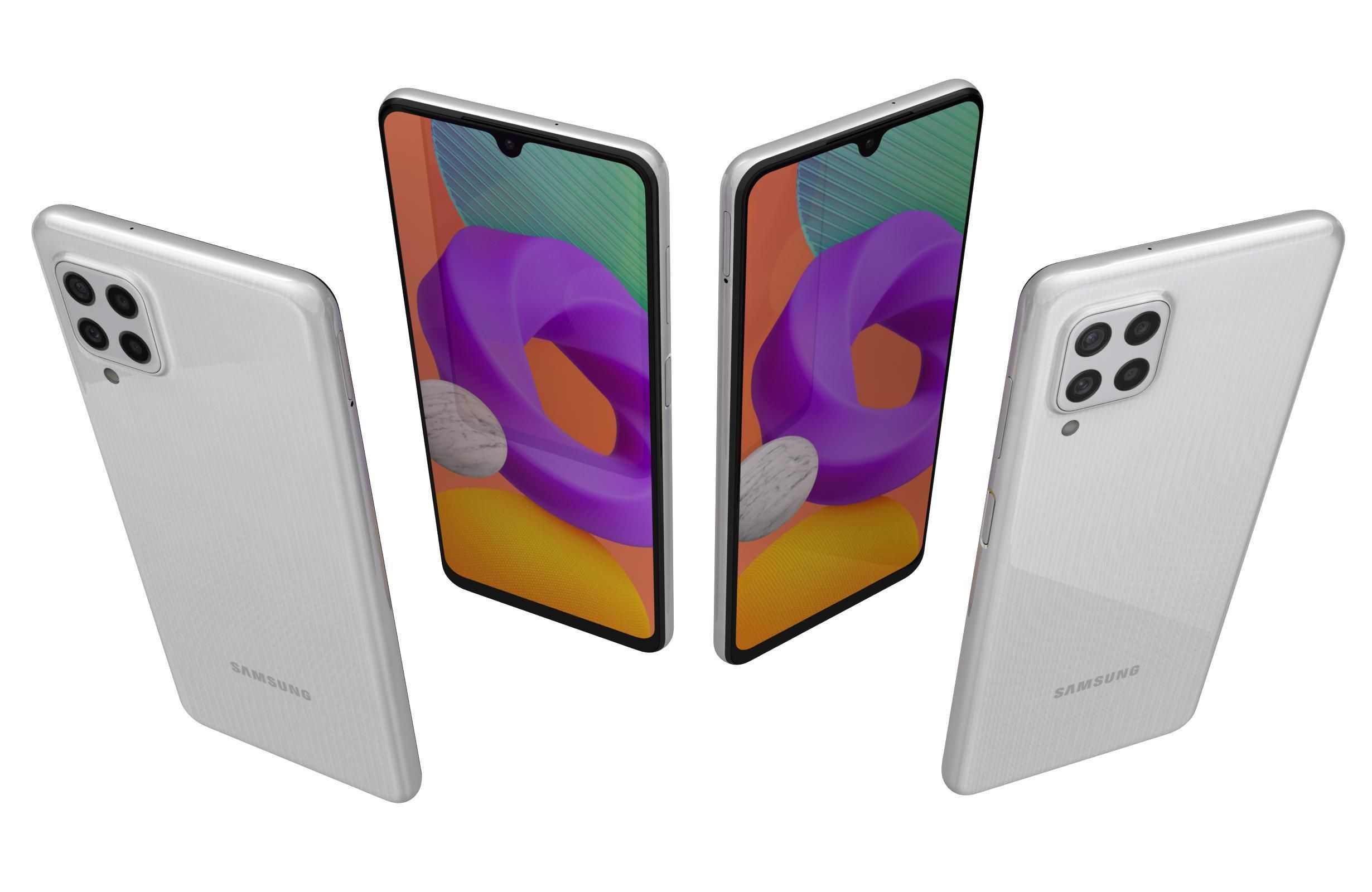 Samsung Galaxy M22 White 3D model_4