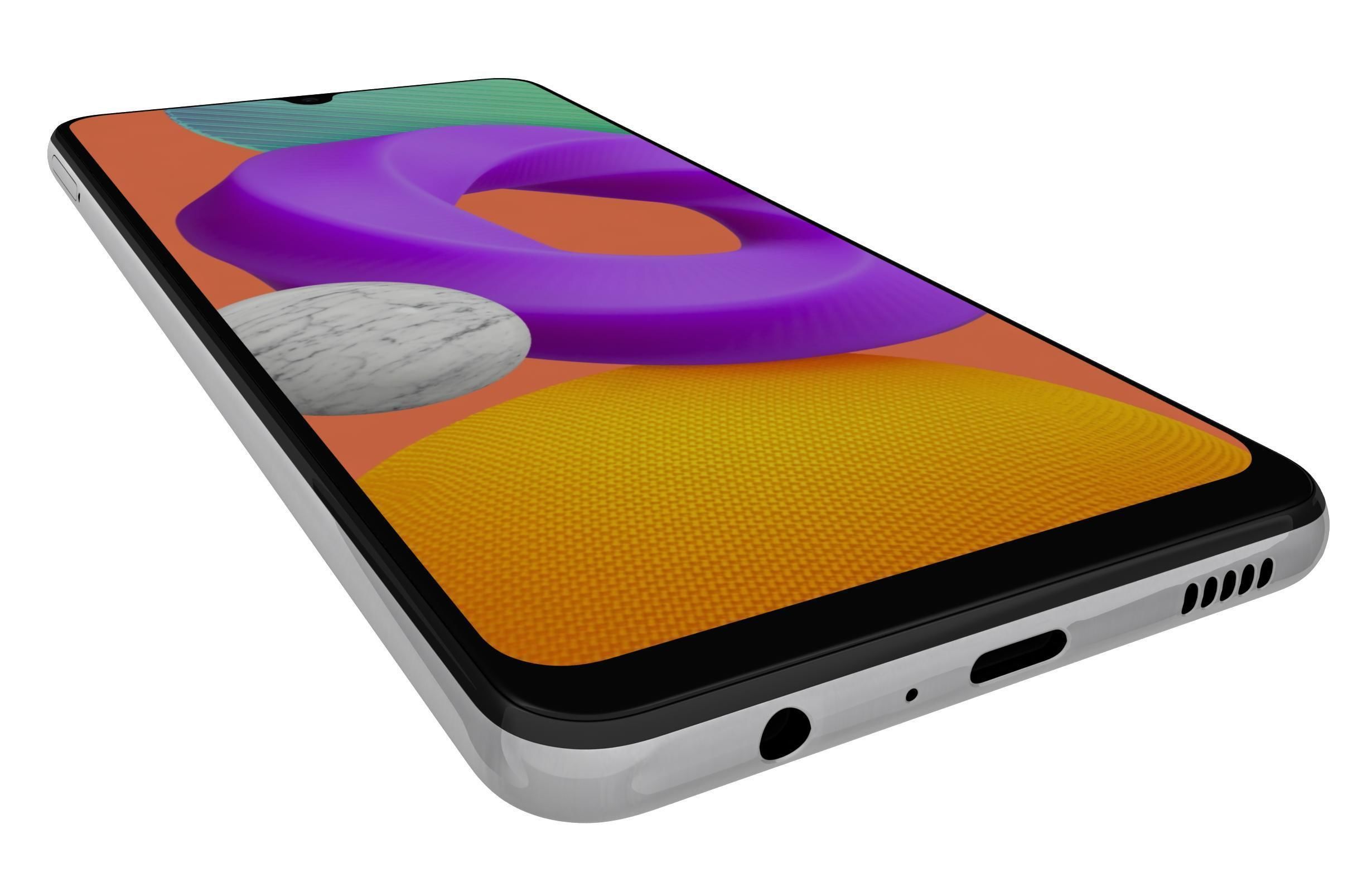 Samsung Galaxy M22 White 3D model_12