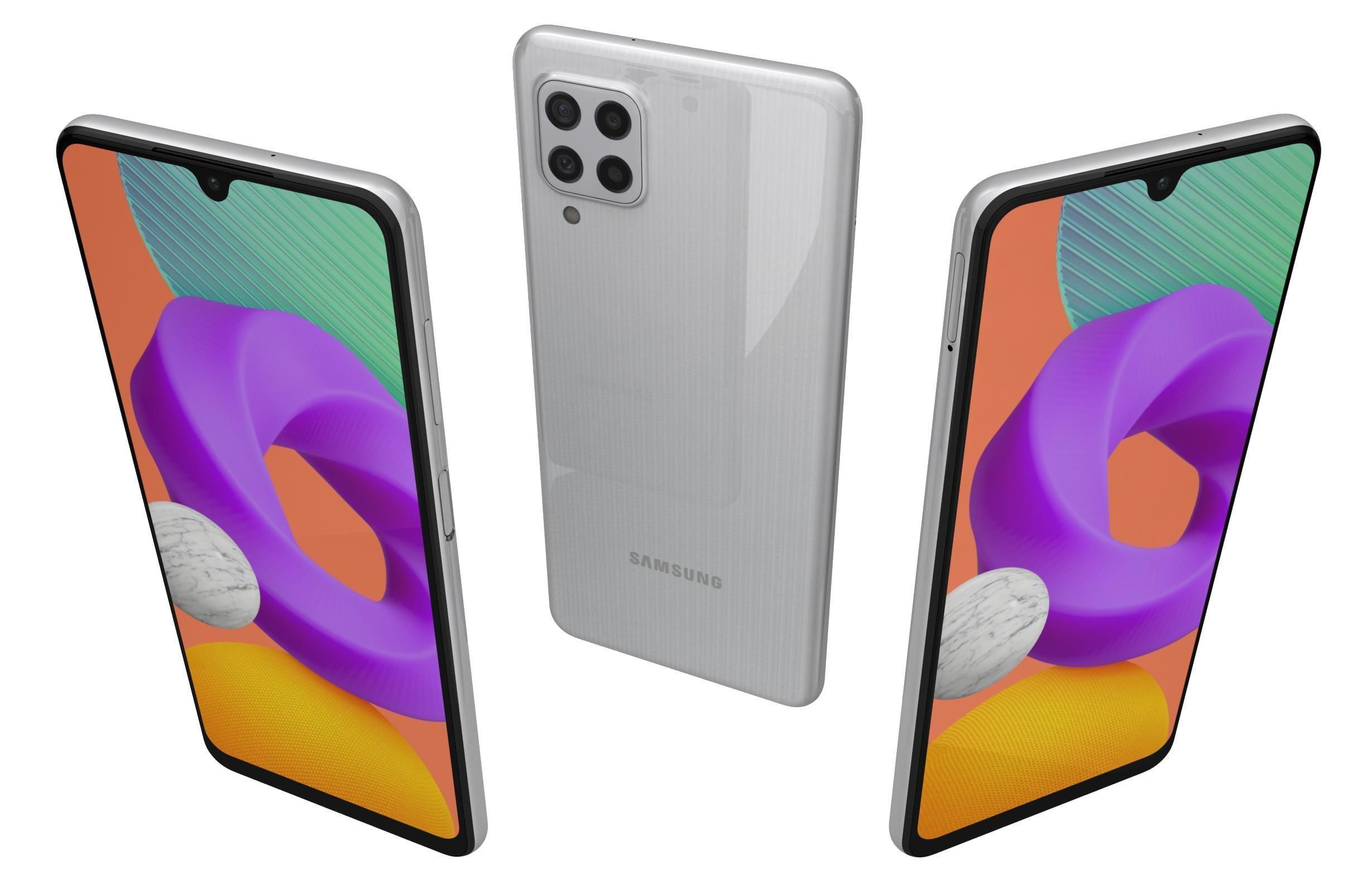 Samsung Galaxy M22 White 3D model_1