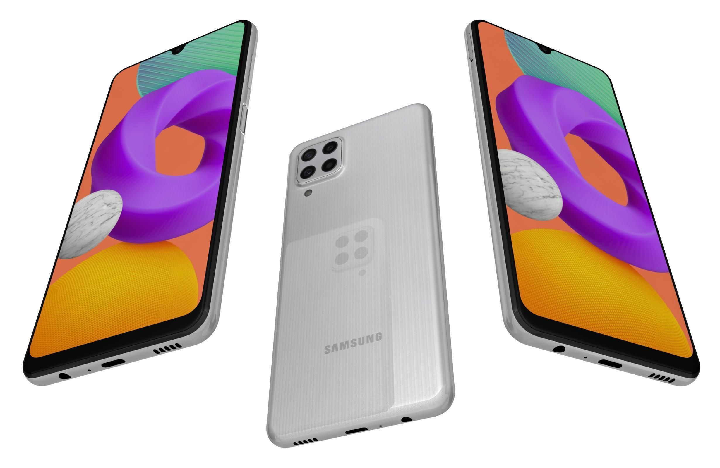 Samsung Galaxy M22 White 3D model_2