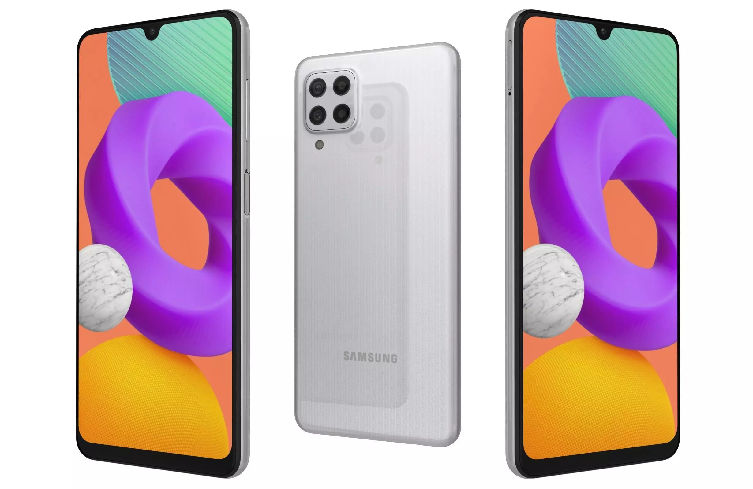 Samsung Galaxy M22 White 3D model_0