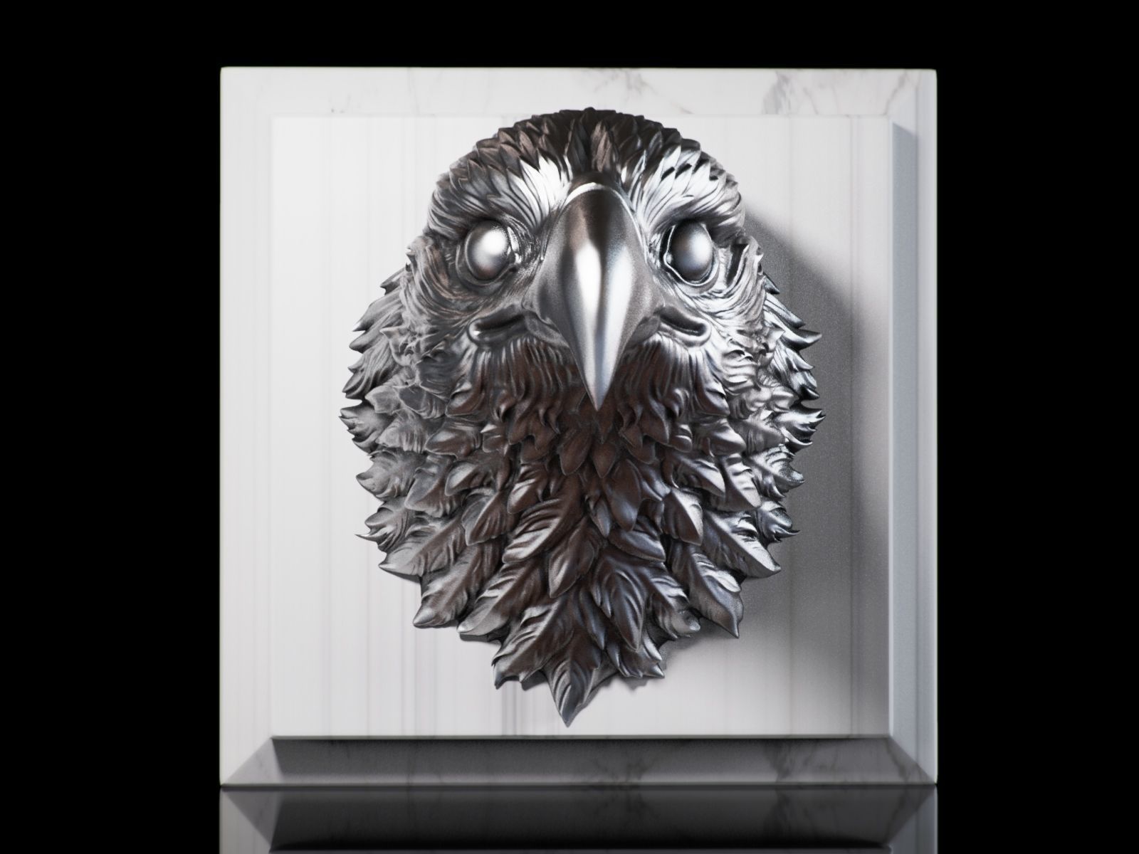 Eagle Golden Head 3D print model_2