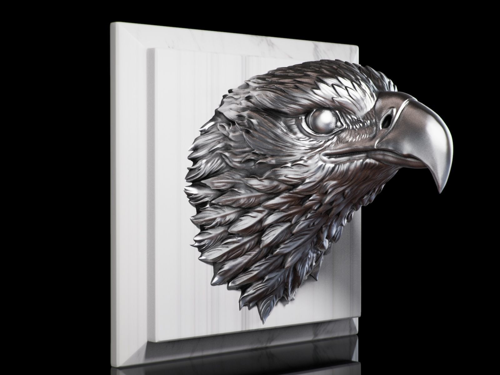 Eagle Golden Head 3D print model_3
