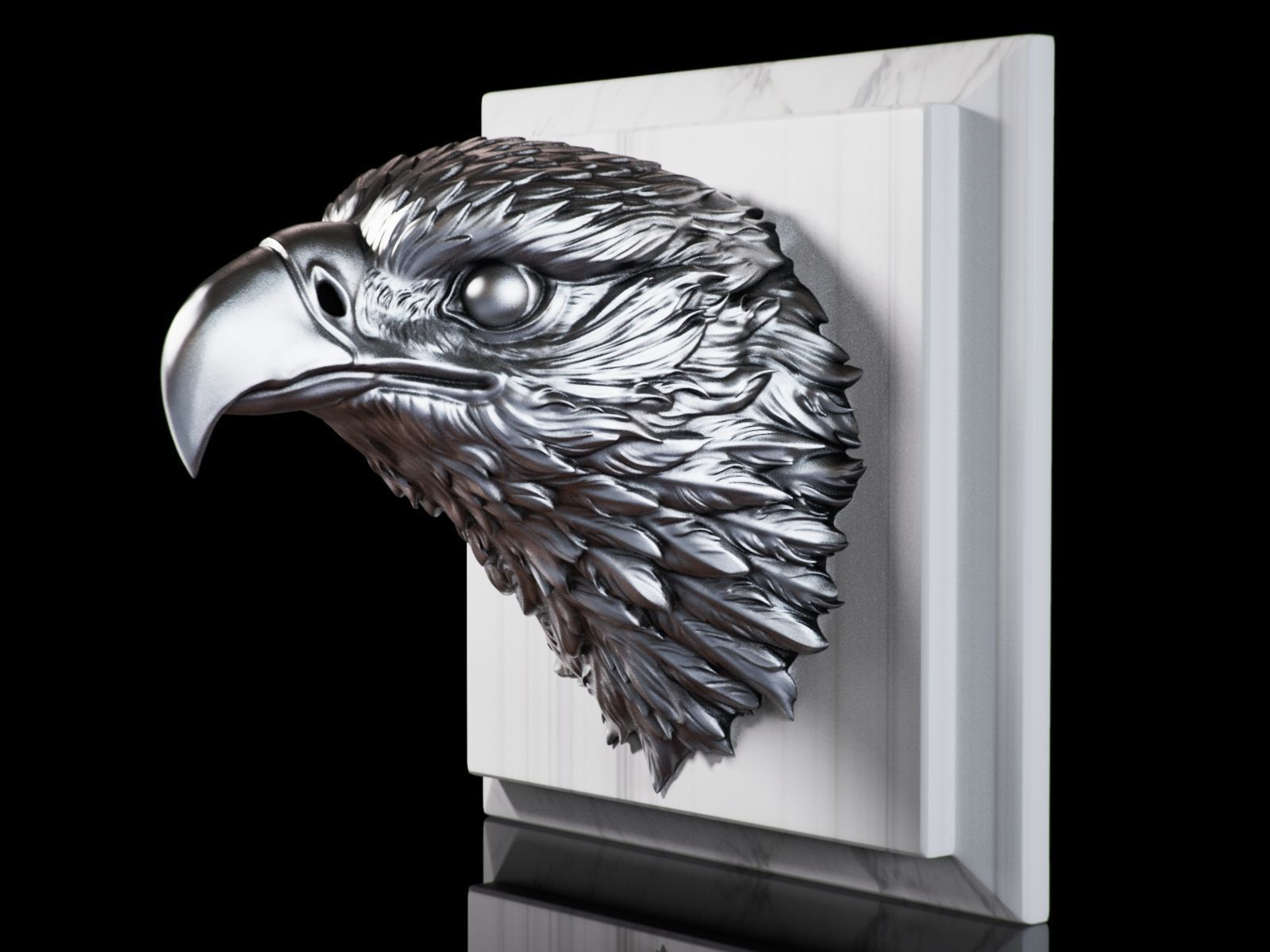 Eagle Golden Head 3D print model_1